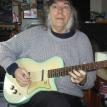 Danelectro U2 guitar.